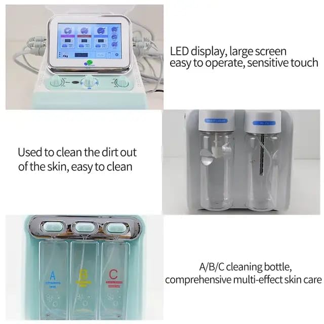 Hydrogen Bubble Oxygen Facial Machine,8 IN 1 Multifunctional Skin care , skincare