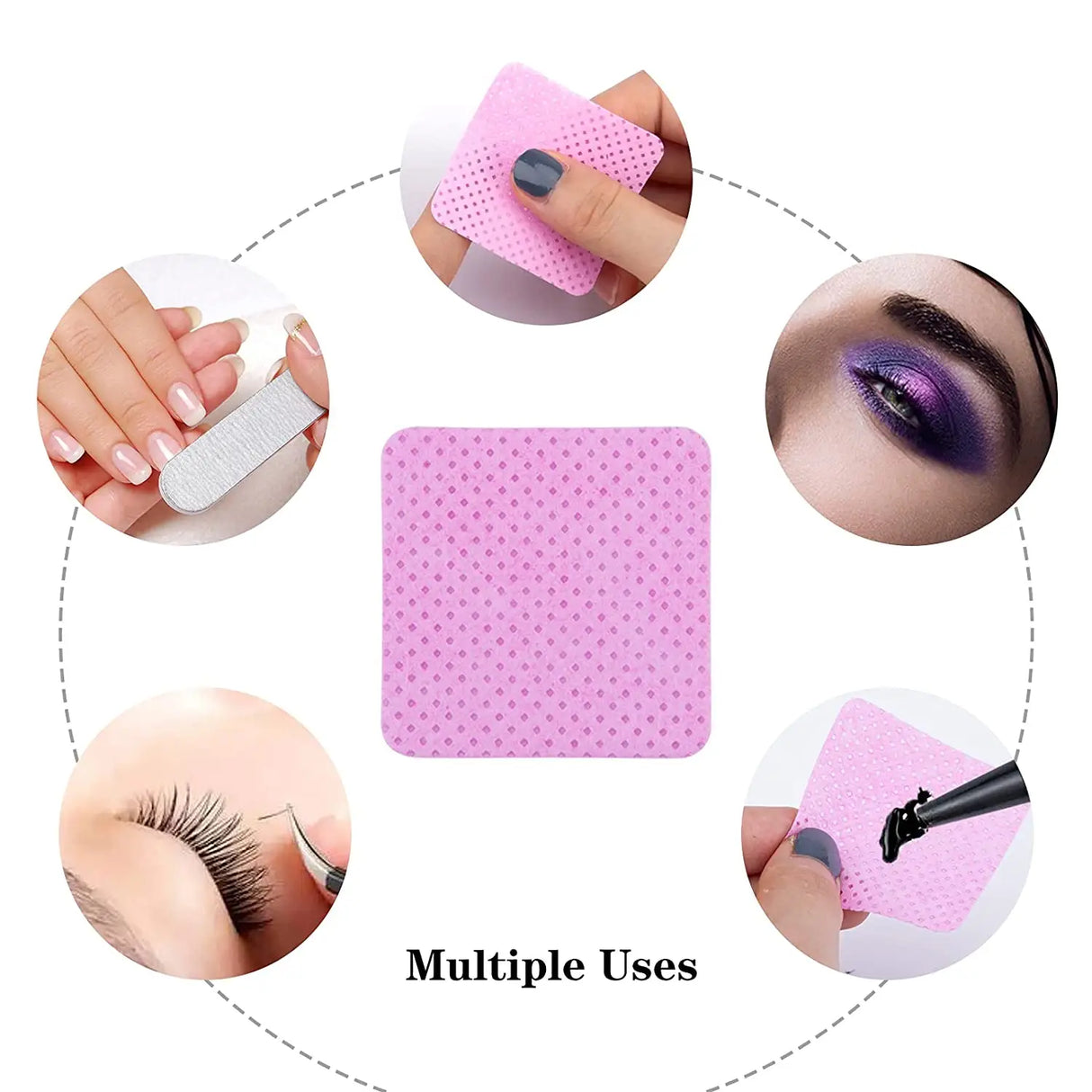 Lint Free Nail Lash Eyelash Wipes