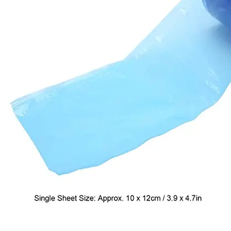 Blue Barrier Film Roll– 1200 Sheets (4" x 6") Adhesive Tape for Dental, Tattoo, Makeup Skin care skincare Brow