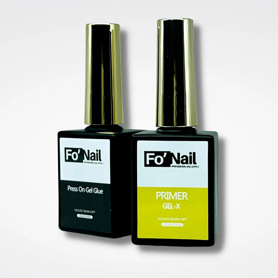 Press on Gel and Primer Set Nail Design ( GEL-X)