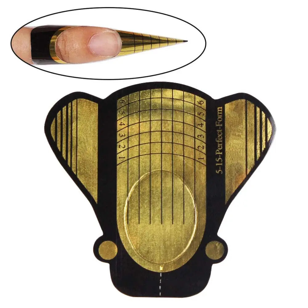 Nail Form Nail Art Guide Stickers