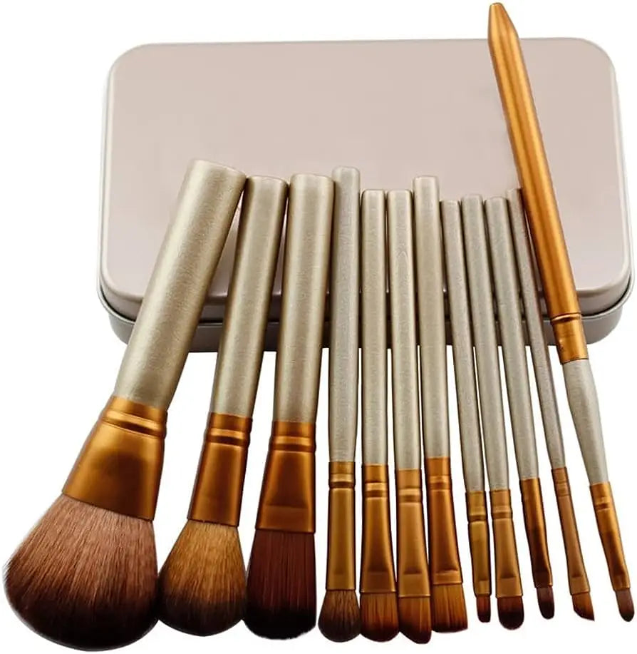 Makeup Brush Set Skincare Skin Care Brow 12 pcs