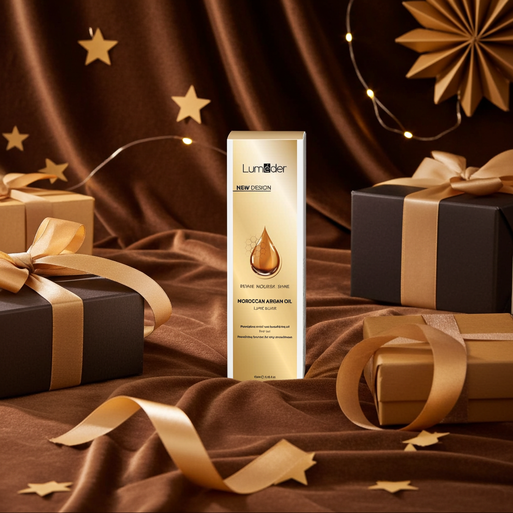 Lumeder Moroccan Hair Oil For All Hair Types - Hydrates, Strengthens and Adds Shine With Heat Protection and Frizz Control (100ml)