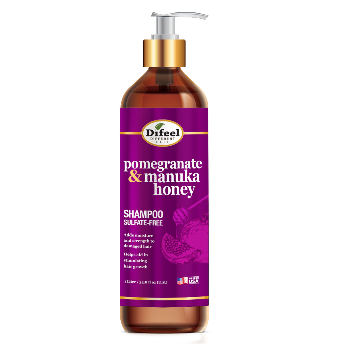 Headspa Shampoo- Difeel Pomegranate & Manuka Honey