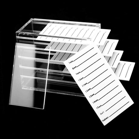 5 Layers Acrylic Clear False Eyelash Organizer Case.