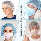 Disposable Hair Nets, Elastic Head Cover, Bouffant Caps, Sanitation Head Cover for Food Service, Spa Men & Women