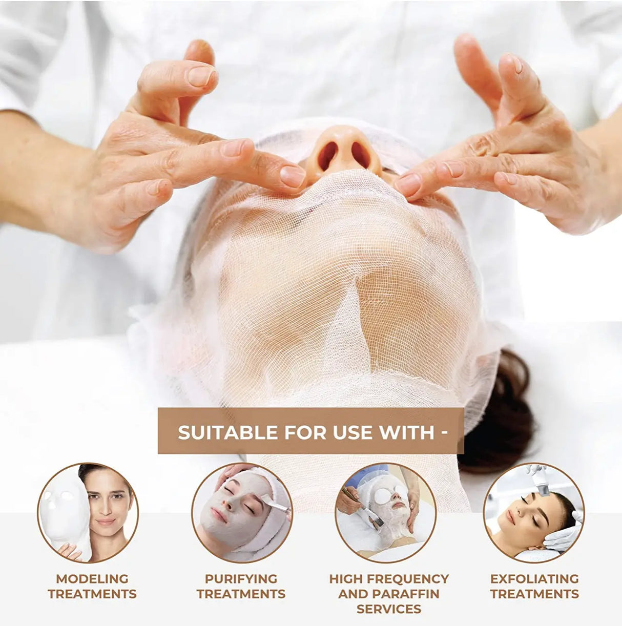 Jelly Mask & High Frequency Facial Gauze (100PCS) Skincare Skin care