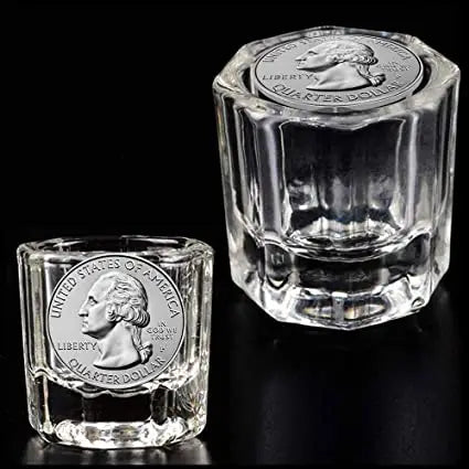 Nail Art Acrylic Liquid Powder Dappen Dish Glass Crystal Cup Glassware Tools (1 pcs)