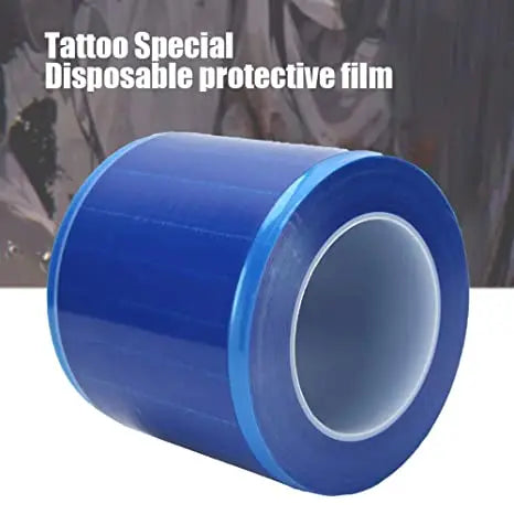 Blue Barrier Film Roll– 1200 Sheets (4" x 6") Adhesive Tape for Dental, Tattoo, Makeup Skin care skincare Brow