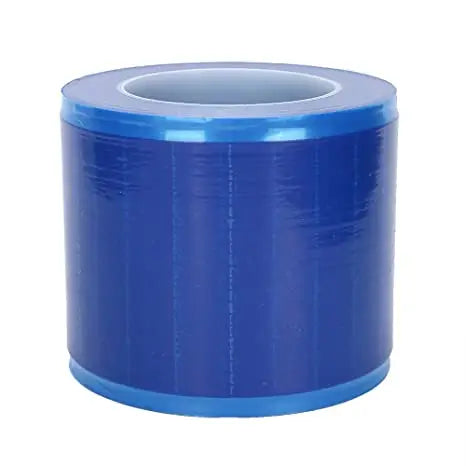Blue Barrier Film Roll– 1200 Sheets (4" x 6") Adhesive Tape for Dental, Tattoo, Makeup Skin care skincare Brow