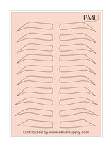 Microblading Supplies Double Sided Practice Skin for Eyebrows Practice (set of 10)
