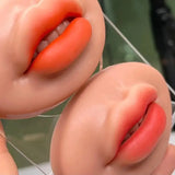10pcs 3D Lips Practice Silicone Skin Permanent Makeup Fake Skin Lips Eyebrow brow