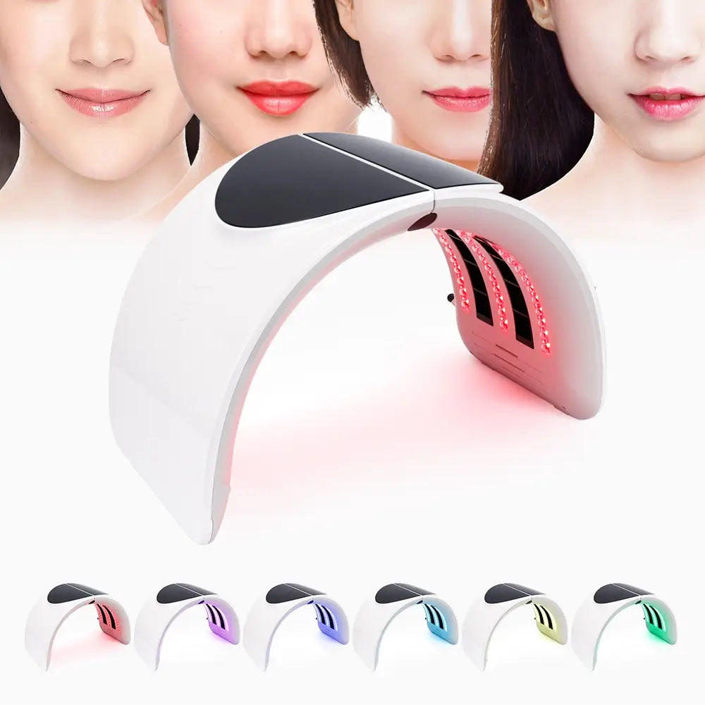 LED Light Therapy - 7 Colors with Near Infrared Light LED Face Mask for Skin Rejuvenation SPA Facial Body Skin Care Beauty Salon Device Skincare