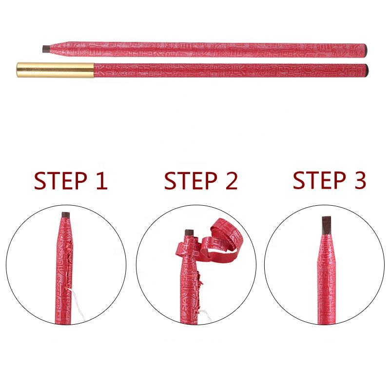 Eyebrow Pencil 12 pcs/ box - Waterproof Permanent Brow Pen- Microblading Tattoo