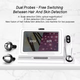 Lumeder Skin Diagnosis Hair Analyzer,11-inch Skin Scalp Detector MultiFunctional HairFollicle Analyser Machine,with 50x/200x DualHeads,Skin and Scalp Health Detection for Head Spa Headspa Facial and Salon Use (US)