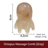2 Pcs Octopus Head Massager Comb, Point Massage Comb, Back Neck and Back Manual Deep Massage tools Head Spa Headspa Facial