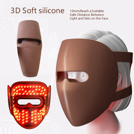 LED Light Therapy Soft Silicone Mask 4-In-1