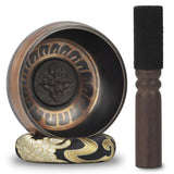 Tibetan Singing Bowl Set with Cushion and Mallet for Head Spa Headspa Facial Relaxing Chuông xoay Nepal Ấn Độ bằng đồng
