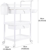 3-Tier Rolling Utility Supply Cart